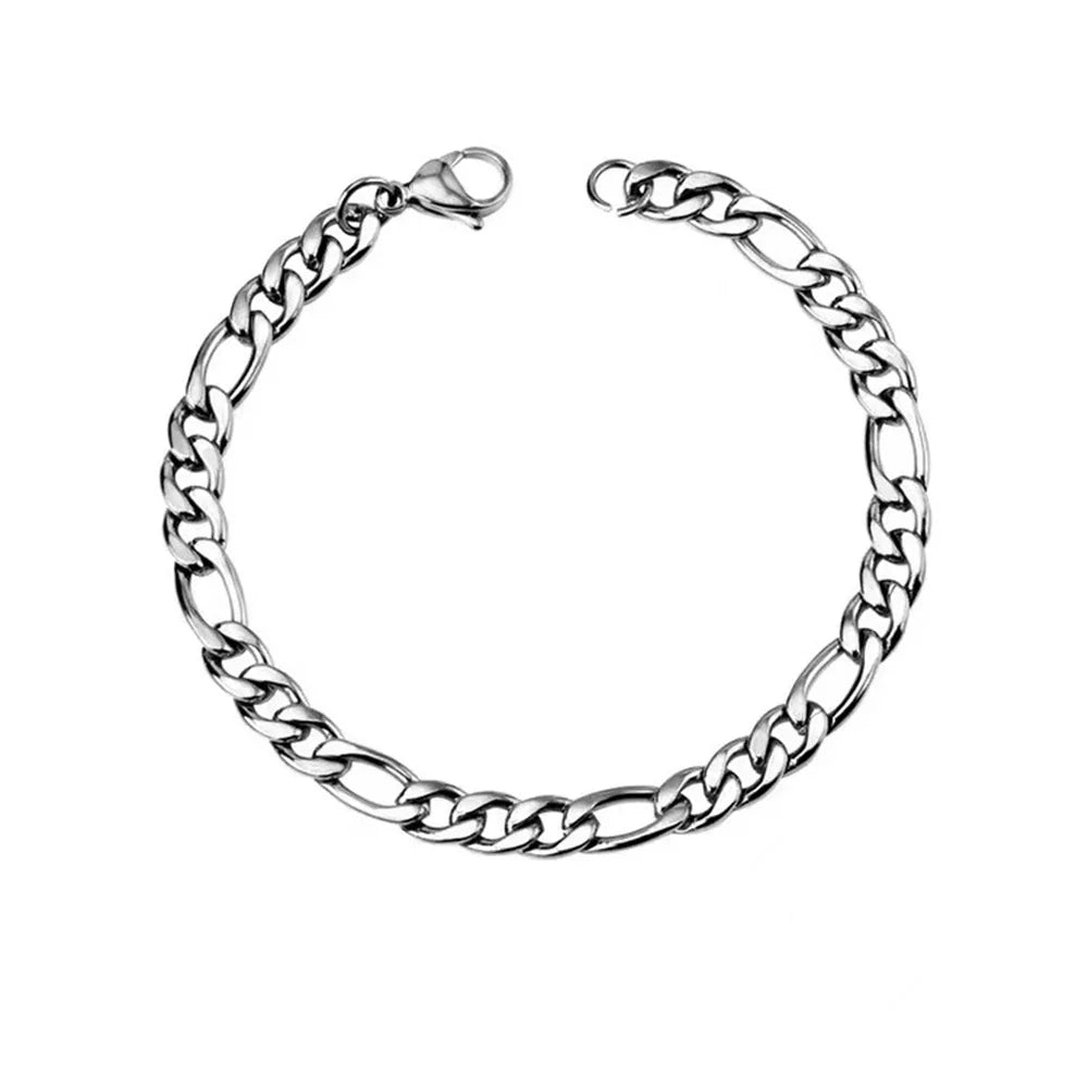 Braceletee Stainless Steel Figaro Bracelet | Unisex