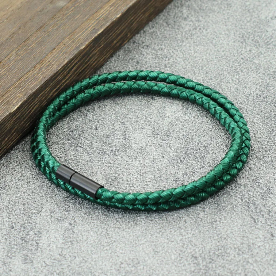 Braceletee Men's Simple Keel Rope Bracelet.