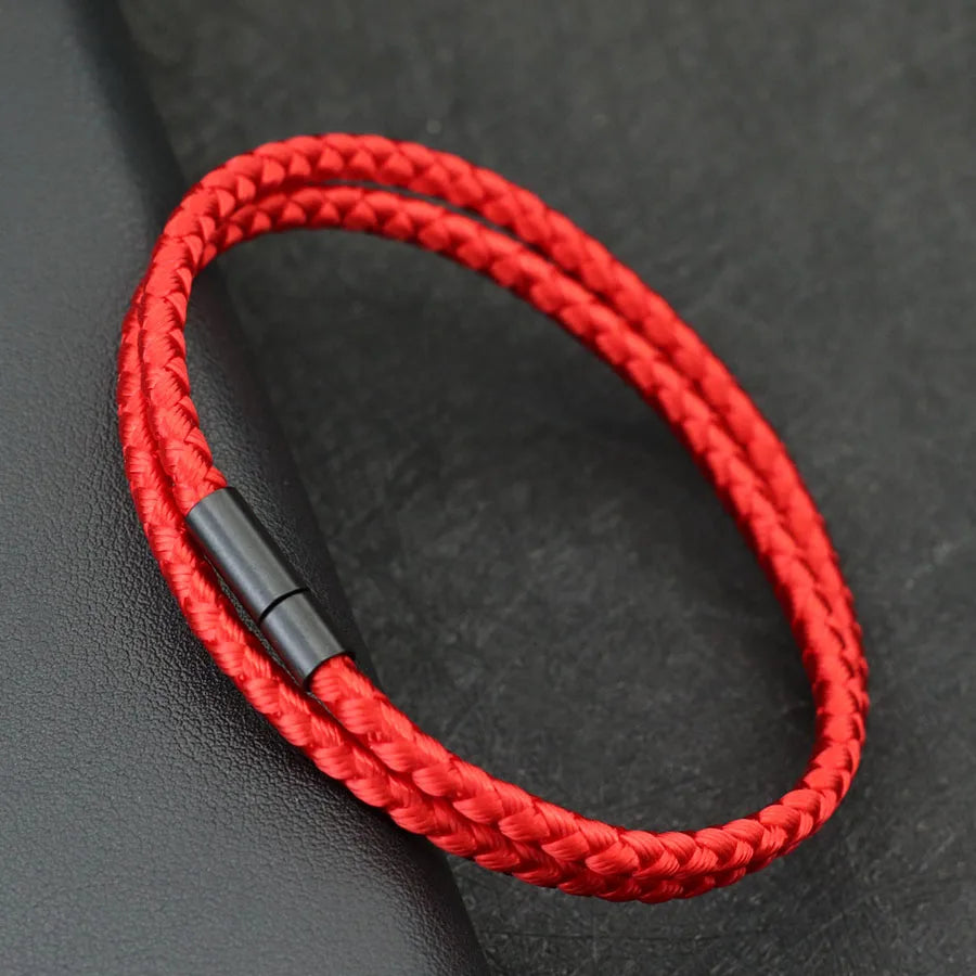 Braceletee Men's Simple Keel Rope Bracelet.