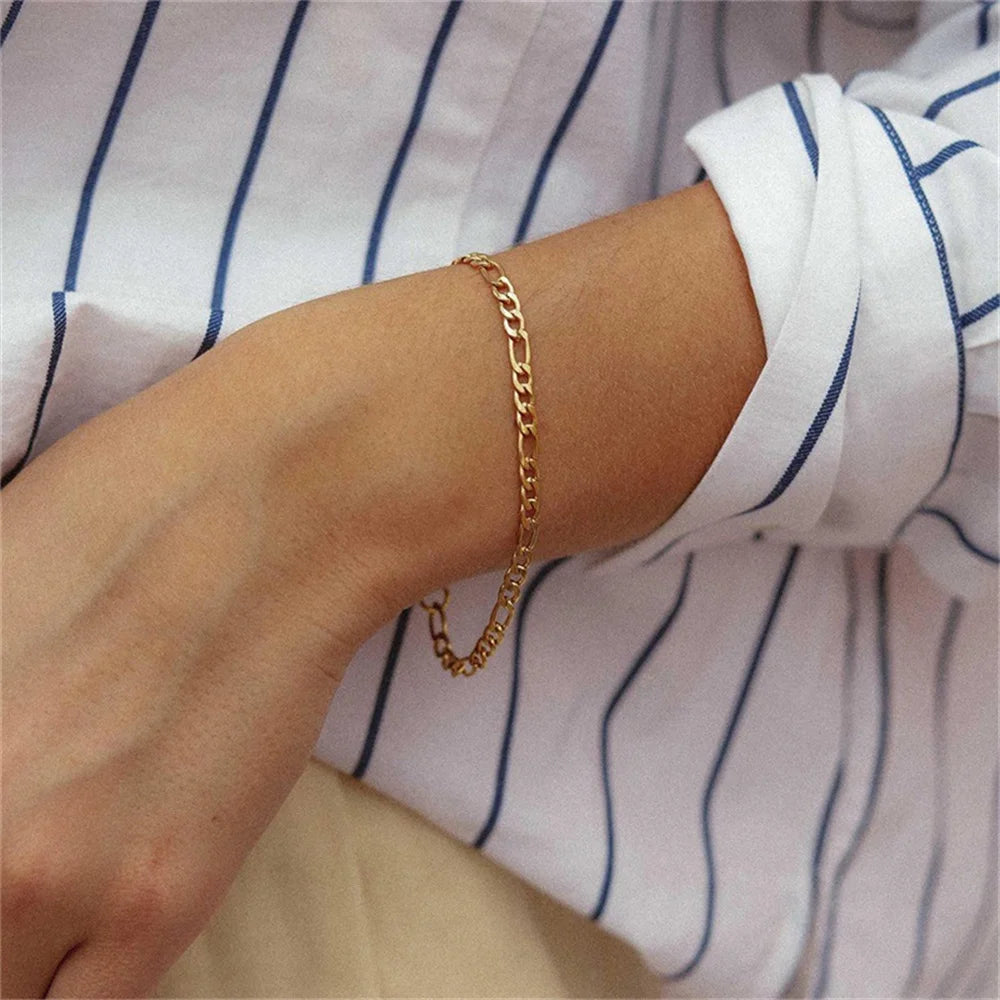 Braceletee Stainless Steel Figaro Bracelet | Unisex