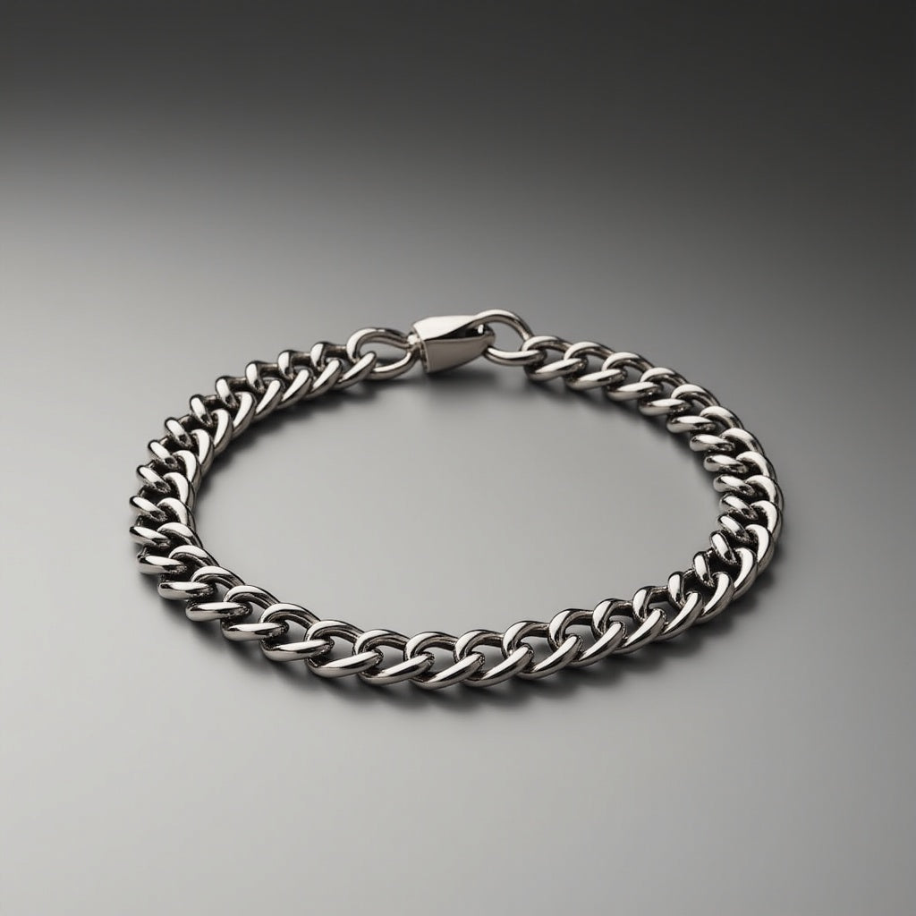 Braceletee Unisex Chunky Miami Curb Chain Bracelet | Stainless Steel